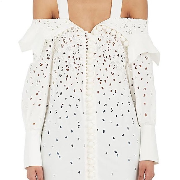 PROENZA SCHOULER Off-the-shoulder Eyelet Dress - Picture 2 of 6